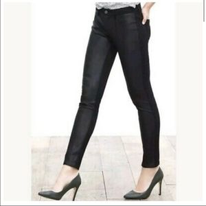 Banana sloan half leather skinny pants size 2